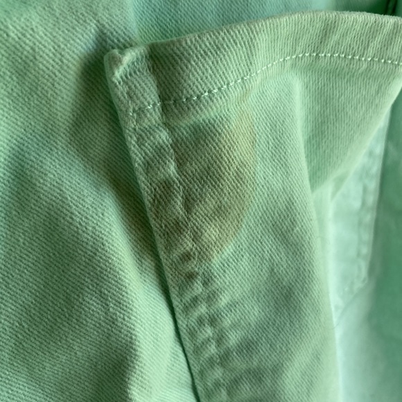 Gloria Vanderbilt Amanda jeans. Mint green capri - Picture 5 of 5